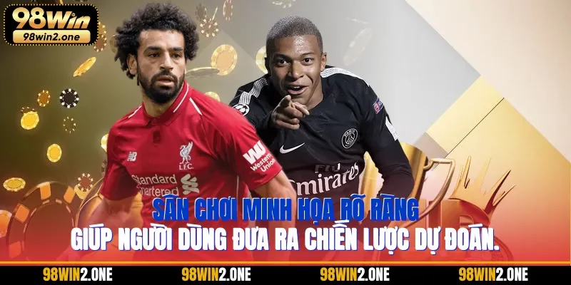 Sân chơi minh họa rõ ràng giúp người dùng đưa ra chiến lược dự đoán.